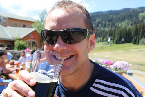 Apres hiking patio Sun Peaks