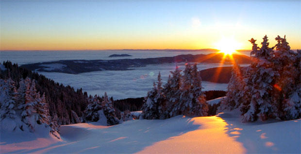 Sun Peaks Sunrise - photo Adam Stein