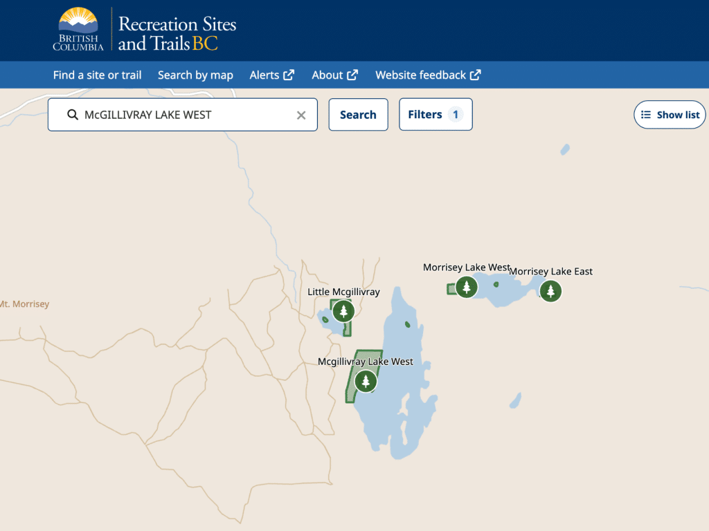 sun peaks area campsites