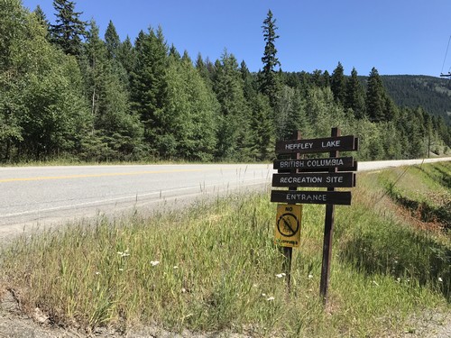 Heffley Lake Entrance