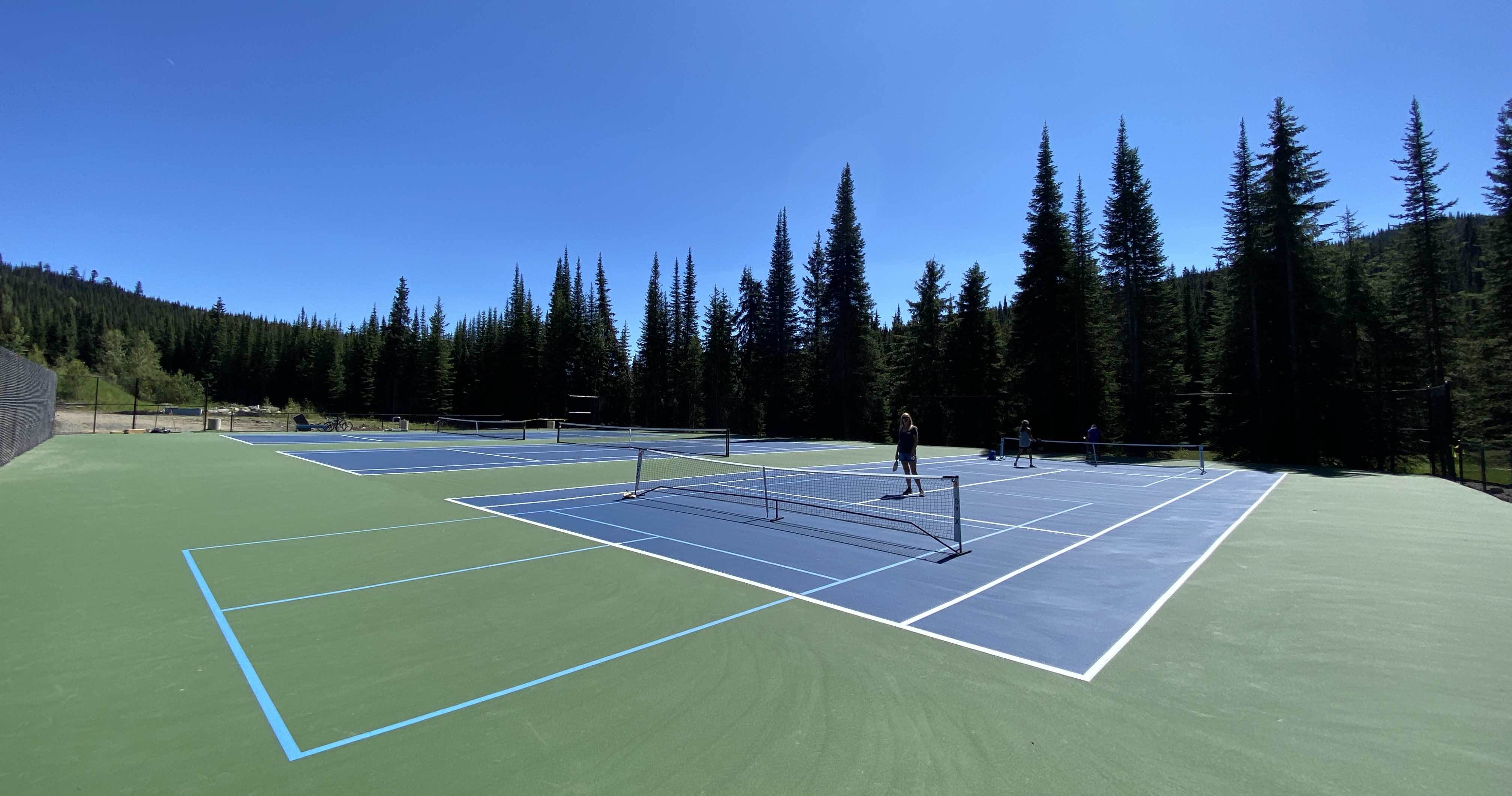 new tennis courts at Sun Peaks and pickleball