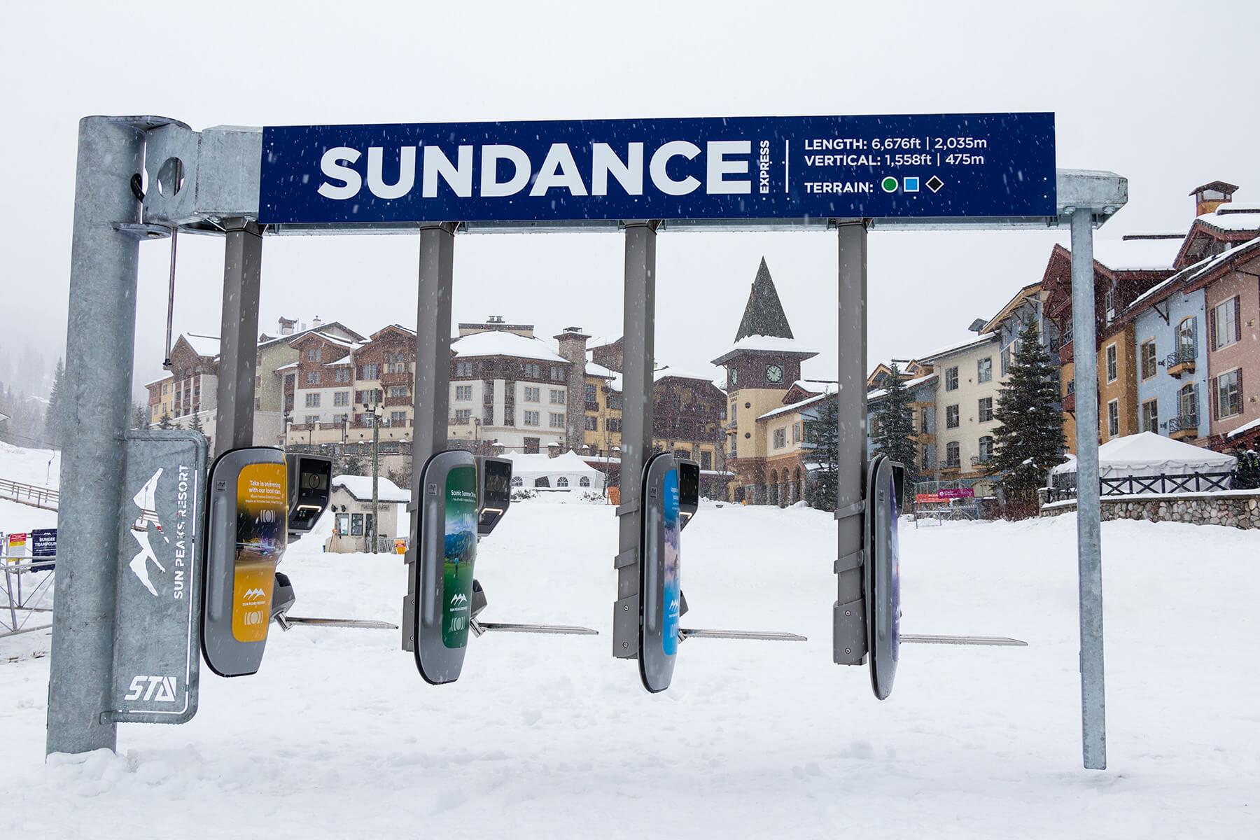 Sun Peaks RFID ski passes
