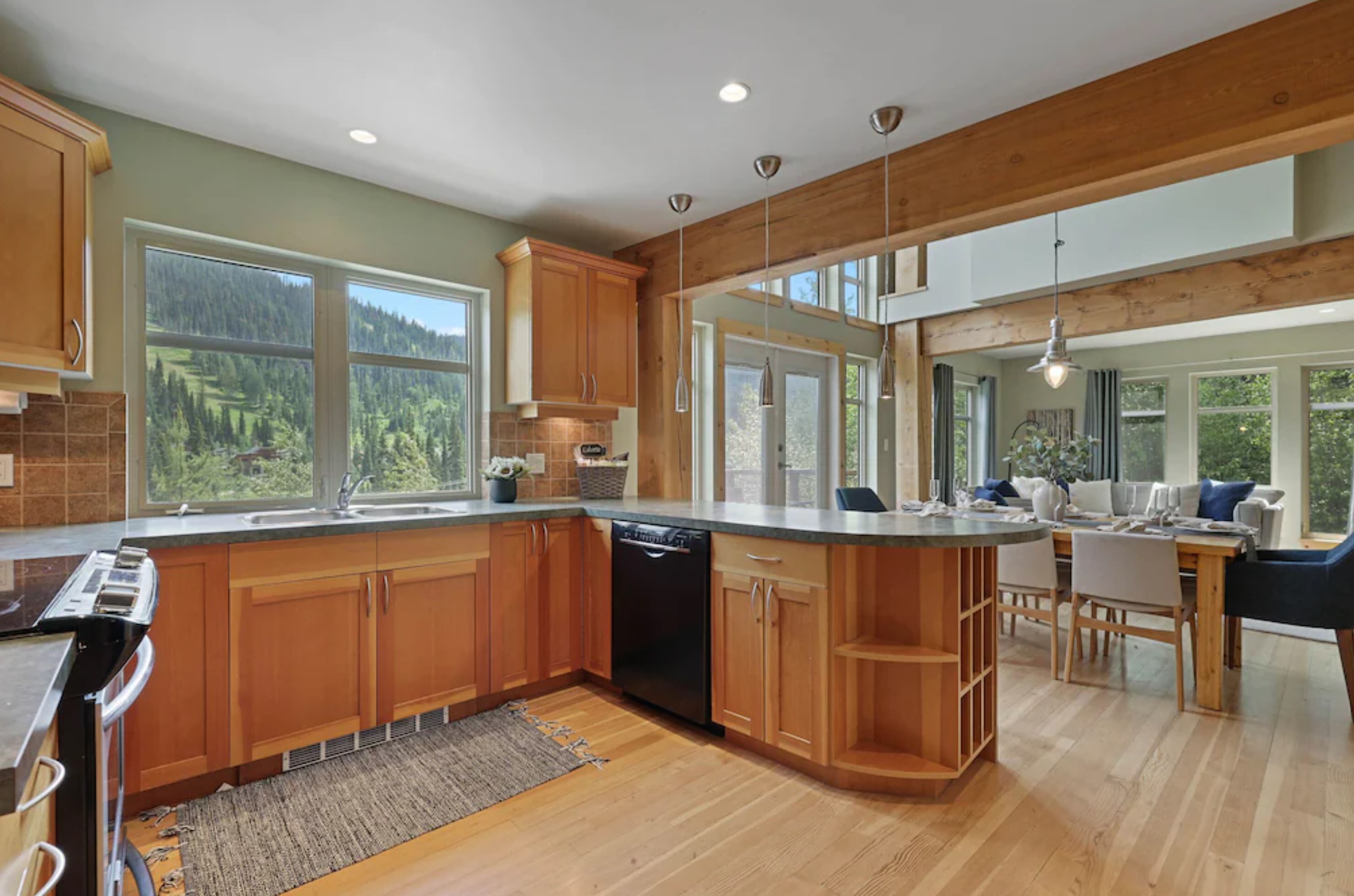 Luxurious kitchen at Silver Stag Chalet vacation rental