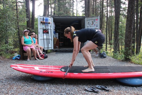 Kamloops stand up paddleboard lesson review from Sun Peaks