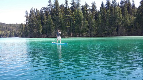 Paddle board on Johnson Lake