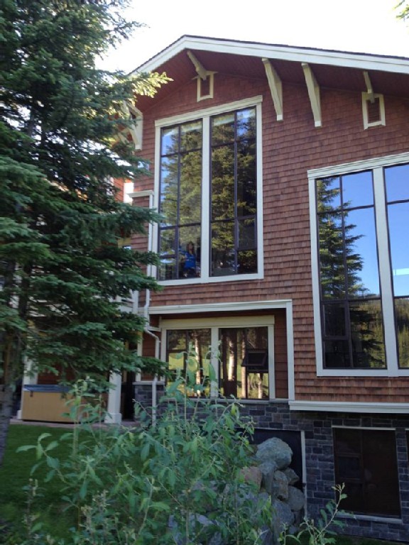Huge view window at Stone's Throw Sun Peaks Resort