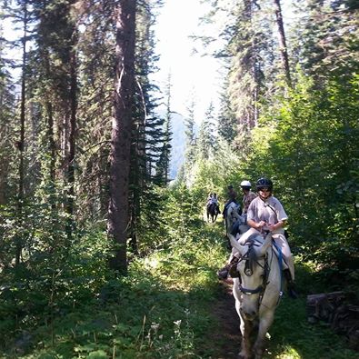 Fall horse trail rides at Sun Peaks Resort
