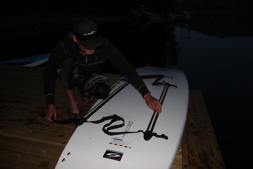Bodie Shandro and Paddle Surfit night SUP tours near - Best Sun Peaks photo