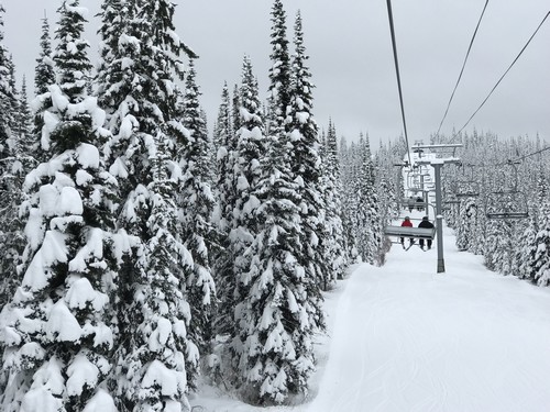 Ski season Sun Peaks opening day