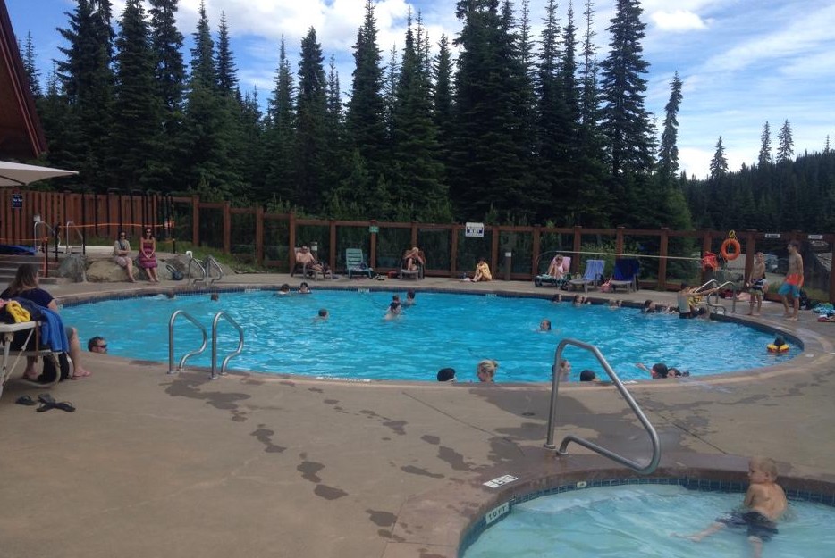 Sun Peaks Camping next to Sun Peaks Pool