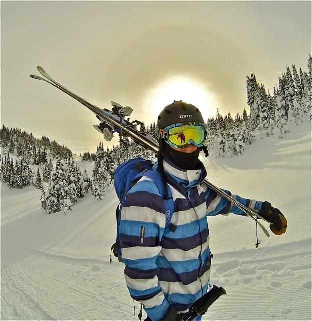 off-piste training at Sun Peaks