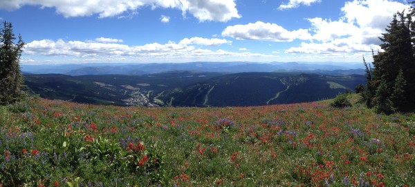 Spectacular 360 degree views during Sun Peaks Hiking trips