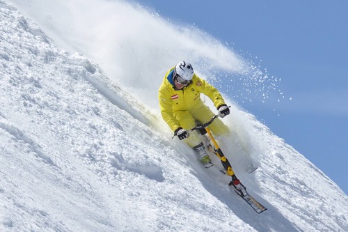 Warning - thrills from Sun Peaks snow bikes ahead