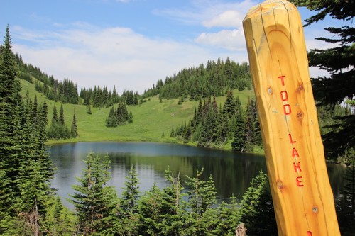 Tod Lake near the Mount Todd summit at Sun Peaks Resort - photo by bestsunpeaks