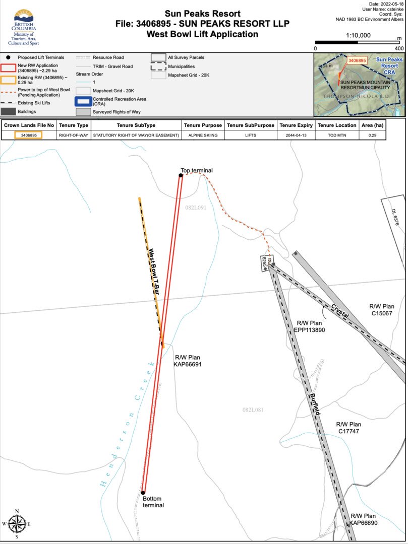 west bowl lift proposed