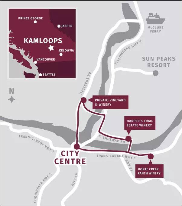 Kamloops Wine Trail with guided tours from Sun Peaks